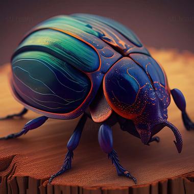 3D model Chrysolina quadrigemina (STL)